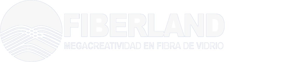 FIBERLAND logotipo blanco