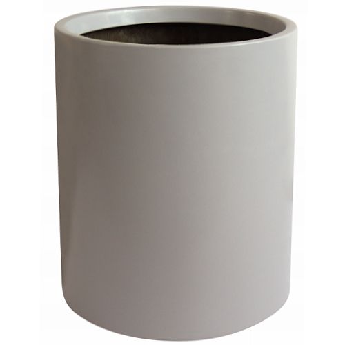Maceta cilindrica de Fiberland color gris